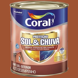 Resina Impermeabilizante de Proteção Contra Sol e Chuva Cerâmica Telha 3,6 Litros - CORAL - 4