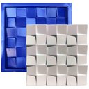 Ver imagem 1 de Forma 3D Gesso e Cimento ABS 1mm - Prisma 30x30 cm