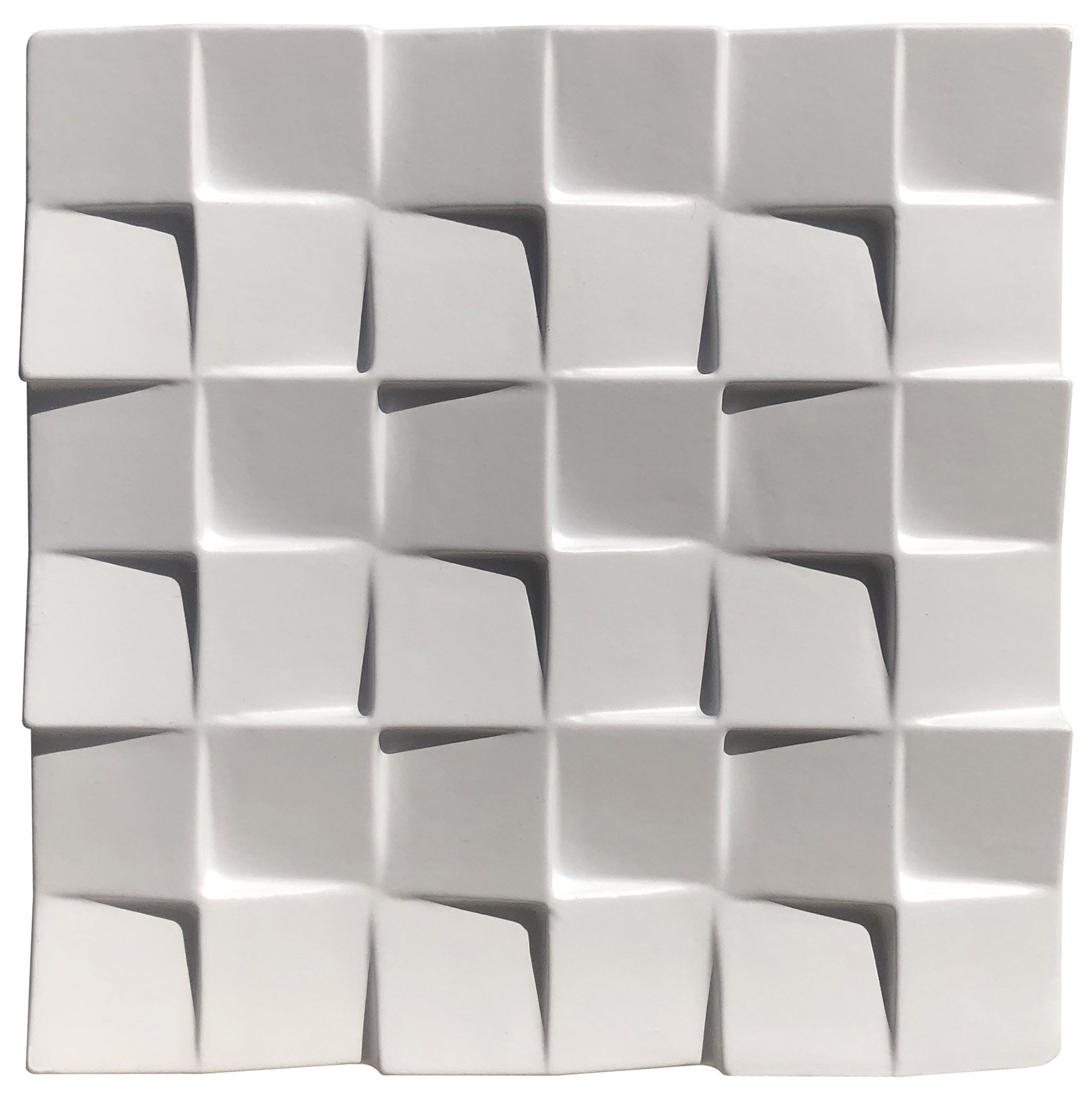 Forma 3D Gesso e Cimento ABS 1mm - Prisma 30x30 cm - 2