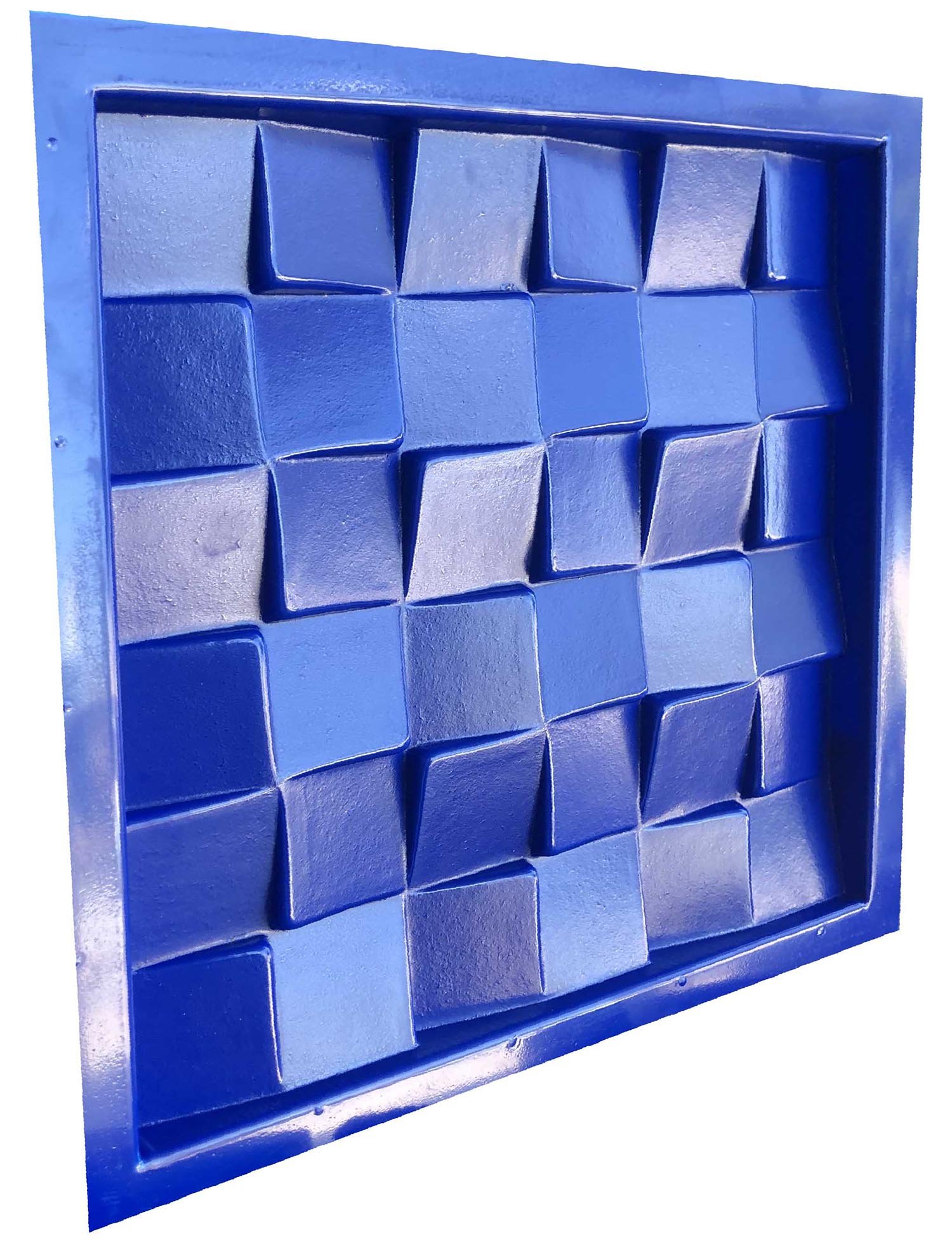 Forma 3D Gesso e Cimento ABS 1mm - Prisma 30x30 cm - 5