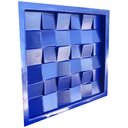 Ver imagem 5 de Forma 3D Gesso e Cimento ABS 1mm - Prisma 30x30 cm