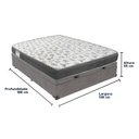 Ver imagem 4 de Cama Box Iso100 Baú Ortobom Casal Cinza Espuma D33