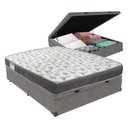 Ver imagem 1 de Cama Box Iso100 Baú Ortobom Casal Cinza Espuma D33