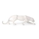 Ver imagem 2 de Escultura Leopardo Pantera em Poliresina Branca Mart 61cm