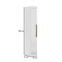 Ver imagem 4 de Guarda-roupa Modulado Cecília 1 Porta Branco - Pnr Móveis