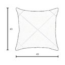 Ver imagem 6 de Kit 2 Capas para Almofada Drapeada em Veludo Quadrada Terracota e Azul Marinho