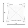 Kit 2 Capas para Almofada Drapeada em Veludo Quadrada Terracota e Azul Marinho - 6