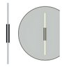 Perfil Arandela Slim Fit 100cm 22w Luz Direta - Branco - 2700k - 1