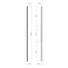 Perfil Arandela Slim Fit 100cm 22w Luz Direta - Branco - 2700k - 2