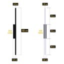 Ver imagem 3 de Perfil Arandela Slim Fit 100cm 22w Luz Direta - Branco - 2700k