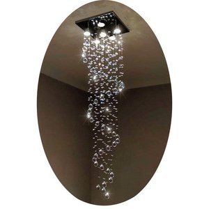 Lustre de Cristal Legítimo 1,50 Metro em Espiral - Transparente