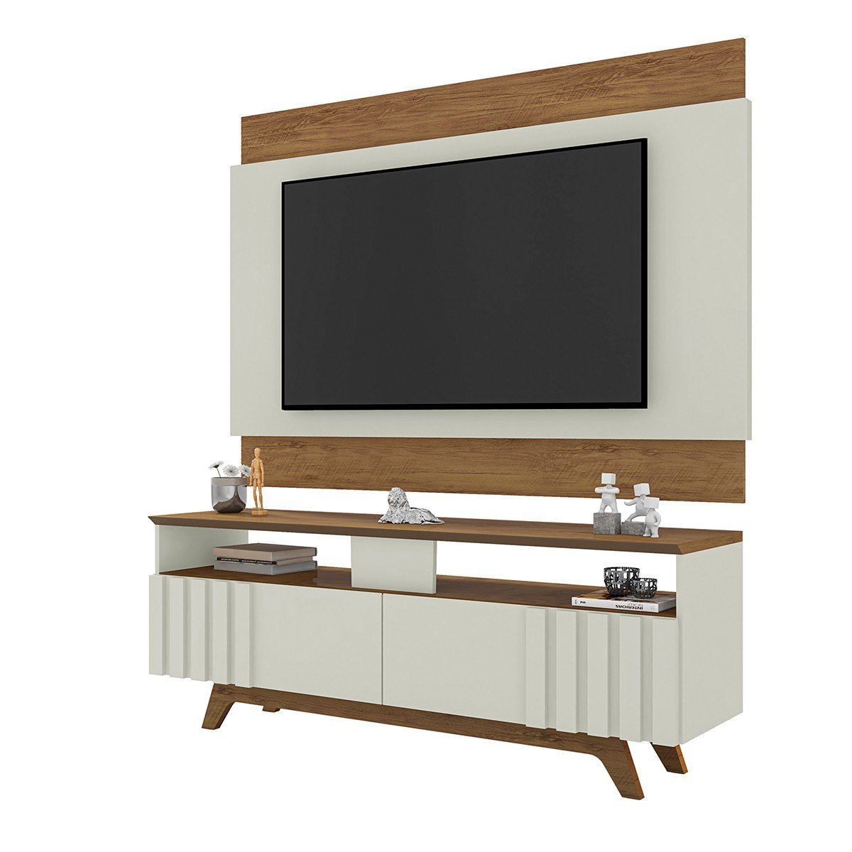 Painel e Bancada para TV até 60" Portaland L01 - Amarena Móveis PAINEL ...