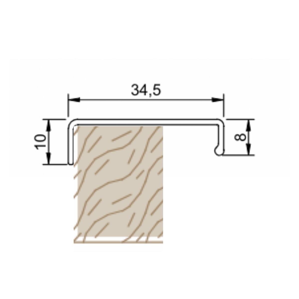 Puxadore Snello Cobre - 10 Cm - 2