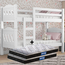 Ver imagem 6 de Beliche C/ Estrado e Escada Reforçado Pérola C/ 2 Colchões Probel D20