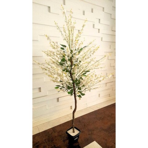 Planta Artificial Árvore CHUVA BRANCA com 1,60 metros de altura
