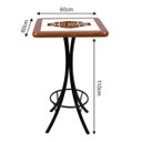 Ver imagem 2 de Mesa Alta Bistrô Azulejo Haley Davidson Imbuia Quadrado - Espacio Móveis Bar