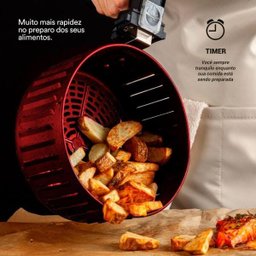 Fritadeira sem Óleo Air Fryer Eos Chef Gourmet 4,2L Titanium Eaf42T 110V - 7