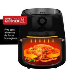 Fritadeira sem Óleo Air Fryer Eos Chef Gourmet 4,2L Titanium Eaf42T 110V - 3