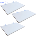 Ver imagem 2 de Kit 3 Prateleira Branca 40X30 + Suporte Flutuante Mdf Organizadora Decoração Cozinha Banheiro Sala