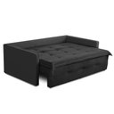 Ver imagem 4 de Sofá sem Caixa Retrátil e Reclinável 1,85m com Molas Bianca Boucle Menta Madelina Decor