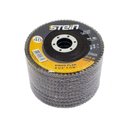Ver imagem 7 de 10 Peças Disco Flap Curvo 4.1/2 115mm Metais Ferrosos Grão 40 Stein