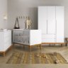 Guarda-roupa Nature Clean 3 Portas 2 Gavetas Matic Branco Fosco/ecowood - 4