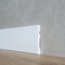 Rodape Poliestireno 10cm Liso Branco Rodapeshop - 2,4 Metros - 4