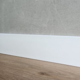 Rodape Poliestireno 10cm Liso Branco Rodapeshop - 2,4 Metros - 5