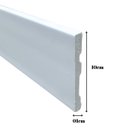 Ver imagem 2 de Rodape Poliestireno 10cm Liso Branco Rodapeshop - 2,4 Metros