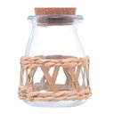 Ver imagem 2 de Pote de Vidro com Fibra Natural e Tampa Rolha 250ml