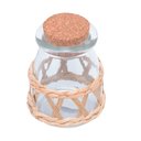 Ver imagem 3 de Pote de Vidro com Fibra Natural e Tampa Rolha 250ml