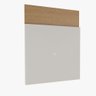 Painel Tv Teresina 120 Cm Natural com Off White - 1