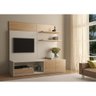 Painel Tv Teresina 120 Cm Natural com Off White - 2