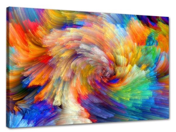 Tela Canvas Abstrato Arte 80x55 Horizontal 202 - 1