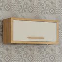 Ver imagem 2 de Armário Aéreo Basculante Torino 1 Porta 80cm Cinamomo/off White - Valdemóveis