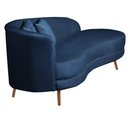 Ver imagem 2 de Chaise Longue Divã Emili em Madeira de Reflorestamento 160cm Veludo Vs Decor