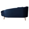 Chaise Longue Divã Emili em Madeira de Reflorestamento 160cm Veludo Vs Decor - 4