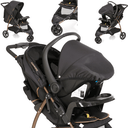 Ver imagem 3 de Carrinho com Bebe Conforto Base Galzerano Cross Preto Cobre