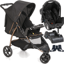 Ver imagem 1 de Carrinho com Bebe Conforto Base Galzerano Cross Preto Cobre