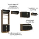 Ver imagem 5 de Armário de Cozinha Completa 350cm Rustic/Preto Glamy Madesa 01