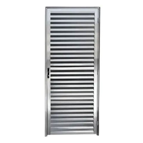 Porta Vestiário Palheta Alumínio Brilhante 160x60cm c/ Trinco