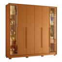 Ver imagem 4 de Guarda Roupa Napoli com 6 Portas Bronze Cinamomo e Cômoda Fontana Cinamomo - Móveis Albatroz
