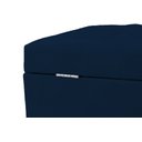 Ver imagem 3 de Recamier Puff Baú Sapateira e Gaveta 90 Cm para Cama de Solteiro - Azul Marinho