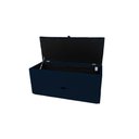 Ver imagem 2 de Recamier Puff Baú Sapateira e Gaveta 90 Cm para Cama de Solteiro - Azul Marinho