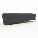 Ver imagem 6 de Puff Recamier Decorativo Orgânico Lavie 140cm Premium Bouclê Cinza Escuro - Abmaza