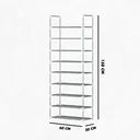 Ver mais imagens de Sapateira Vertical Organizador com 9 Prateleiras