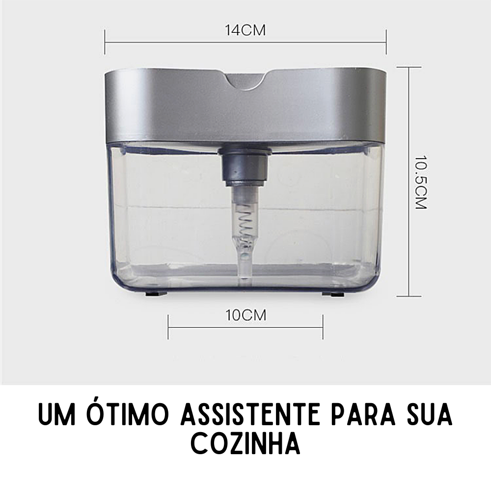 Porta Detergente e Esponja Bucha Suporte Sabão Pia Cozinha - 7