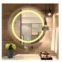 Ver imagem 7 de Espelho Jateado Redondo Iluminado com Led Quente e Touch 60cm