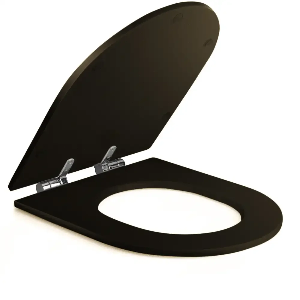 Assento Poliester Soft Close Carrara Marrom Fosco para Vaso Deca - 2
