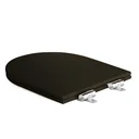 Ver imagem 5 de Assento Poliester Soft Close Carrara Marrom Fosco para Vaso Deca